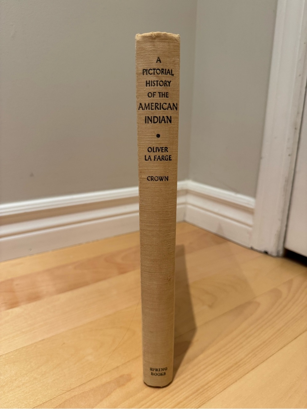 Beige Hardcover Book - A Pictorial History of the American Indian Book